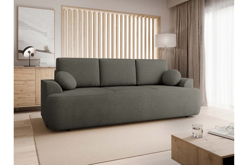 Terros Bäddsoffa 3-sits - Grå - Möbler - Soffa - Bäddsoffa
