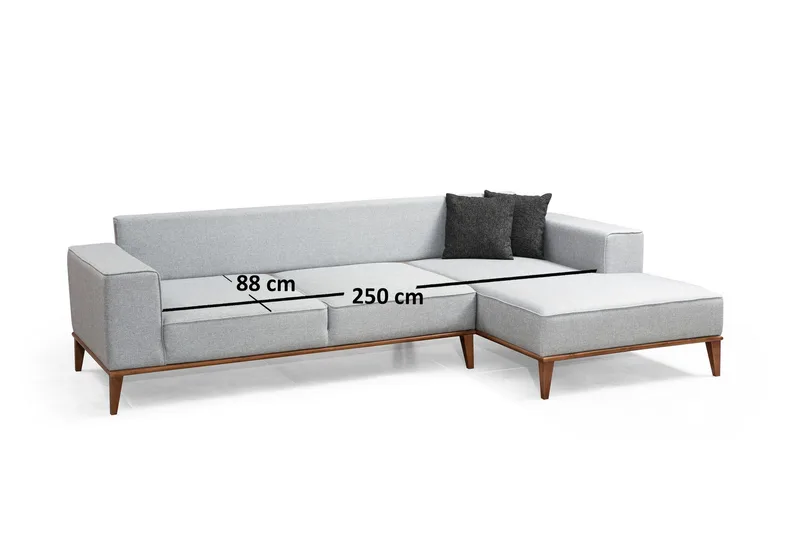 Thrill Bäddsoffa med Divan Höger - Grå - Möbler - Soffa - Bäddsoffa