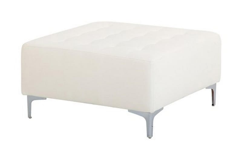 Toomey Hörnbäddsoffa Höger med Fotpall Konstläder - Vit - Möbler - Soffa - Bäddsoffa