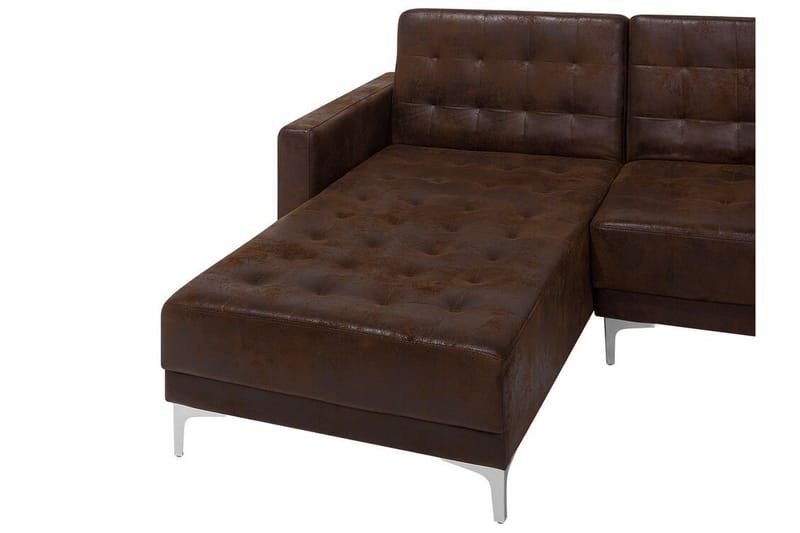 Toomey Hörnbäddsoffa Large Höger Konstläder - Brun - Möbler - Soffa - Bäddsoffa
