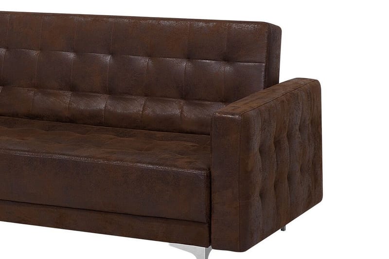 Toomey Hörnbäddsoffa Large Höger Konstläder - Brun - Möbler - Soffa - Bäddsoffa