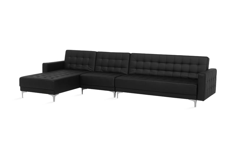 Toomey Hörnbäddsoffa Large Höger Konstläder - Svart - Möbler - Soffa - Bäddsoffa