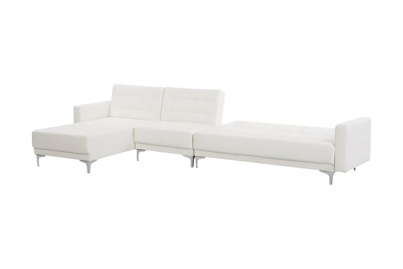 Toomey Hörnbäddsoffa Large Höger Konstläder - Vit - Möbler - Soffa - Bäddsoffa
