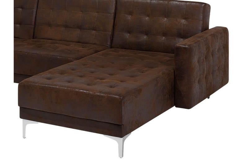 Toomey Hörnbäddsoffa Large Vänster Konstläder - Brun - Möbler - Soffa - Bäddsoffa