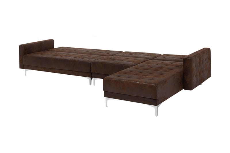Toomey Hörnbäddsoffa Large Vänster Konstläder - Brun - Möbler - Soffa - Bäddsoffa