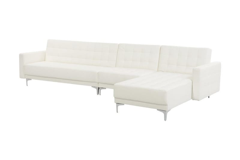 Toomey Hörnbäddsoffa Large Vänster Konstläder - Vit - Möbler - Soffa - Bäddsoffa