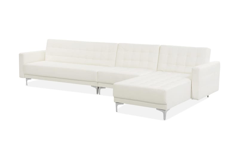 Toomey Hörnbäddsoffa Large Vänster Konstläder - Vit - Möbler - Soffa - Bäddsoffa