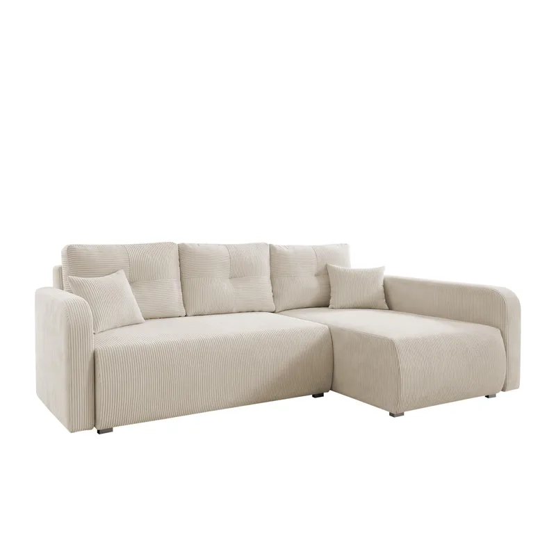 Toren Bäddsoffa med förvaring och Divan Höger, Beige