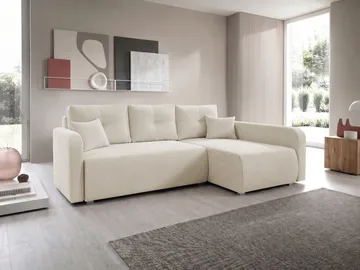 Toren Bäddsoffa med förvaring och Divan Höger - Beige - Möbler - Soffa - Bäddsoffa