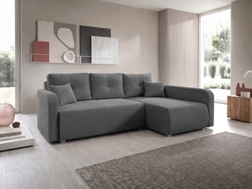 Toren Bäddsoffa med förvaring och Divan Höger - Grå - Möbler - Soffa - Bäddsoffa