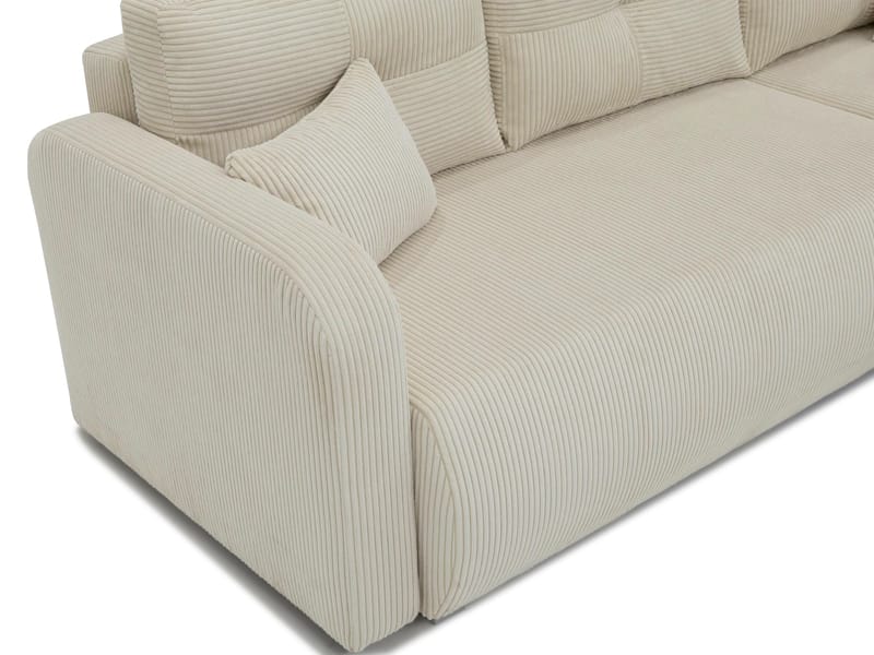 Toren Bäddsoffa med förvaring och Divan Vänster - Beige - Möbler - Soffa - Bäddsoffa