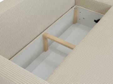 Toren Bäddsoffa med förvaring och Divan Vänster - Beige - Möbler - Soffa - Bäddsoffa
