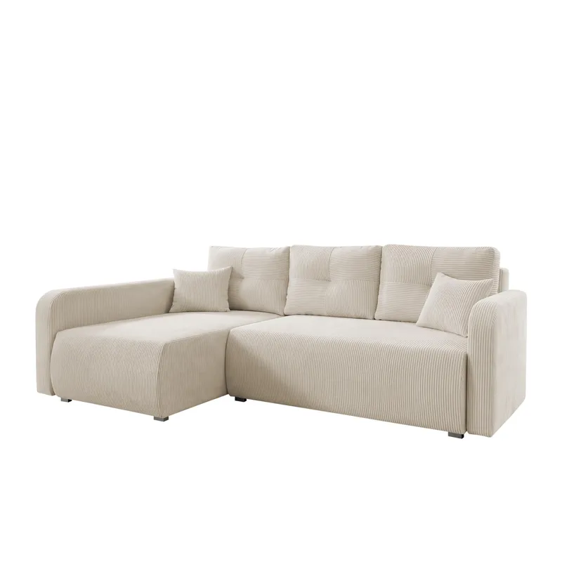 Toren Bäddsoffa med förvaring och Divan Vänster, Beige