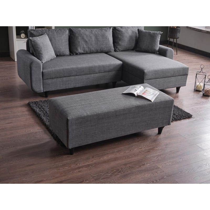 Torlan 3-sits Hörnbäddsoffa - Grå - Möbler - Soffa - Bäddsoffa