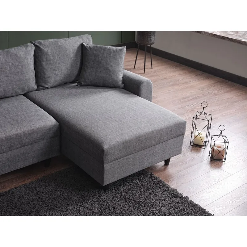 Torlan 3-sits Hörnbäddsoffa - Grå - Möbler - Soffa - Bäddsoffa