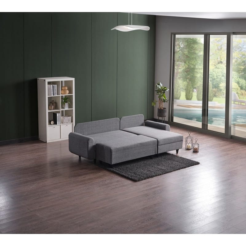 Torlan 3-sits Hörnbäddsoffa - Grå - Möbler - Soffa - Bäddsoffa