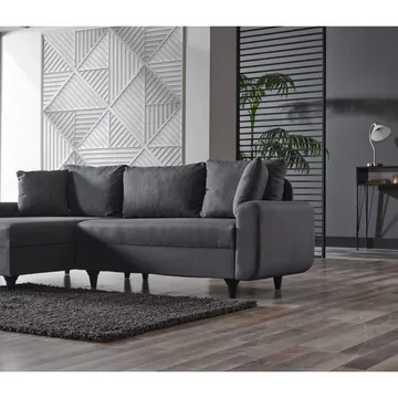 Torlan 3-sits Hörnbäddsoffa - Mörkgrå - Möbler - Soffa - Bäddsoffa