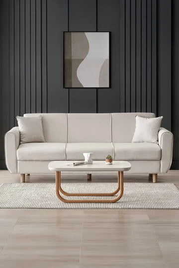 Torlan 3-sits Soffa - Beige - Möbler - Soffa - Bäddsoffa