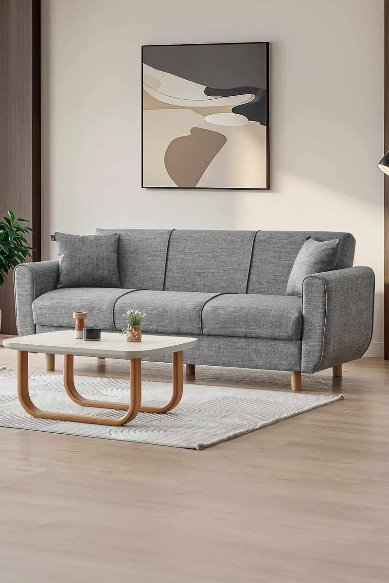 Torlan 3-sits Soffa - Grå - Möbler - Soffa - Bäddsoffa