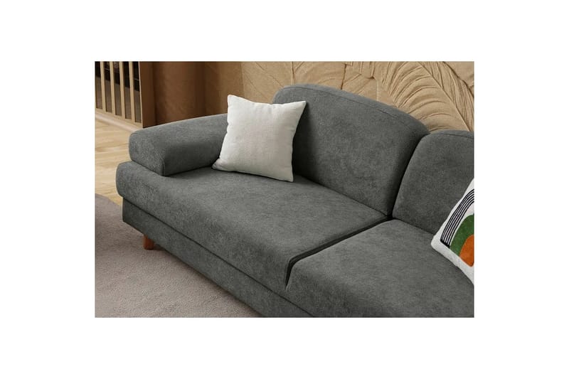 Torrelis Bäddsoffa 3-sits - Antracit - Möbler - Soffa - Bäddsoffa