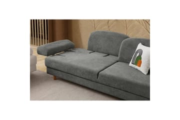Torrelis Bäddsoffa 3-sits - Antracit - Möbler - Soffa - Bäddsoffa