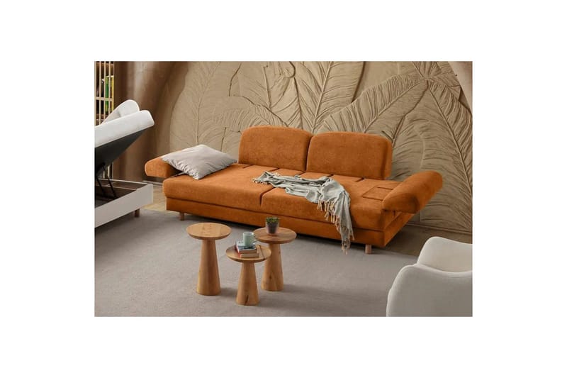 Torrelis Bäddsoffa 3-sits - Terrakotta - Möbler - Soffa - Bäddsoffa