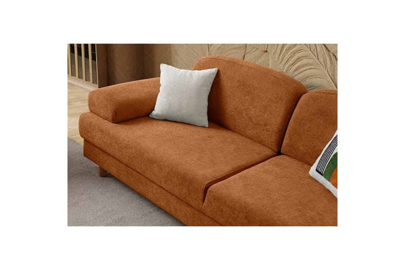 Torrelis Bäddsoffa 3-sits - Terrakotta - Möbler - Soffa - Bäddsoffa