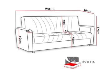Torskudden Soffa - Brun - Möbler - Soffa - Bäddsoffa