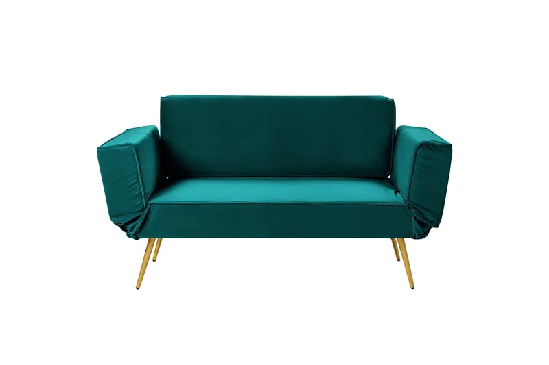 Touya Bäddsoffa 2-sits, Guld/Grön