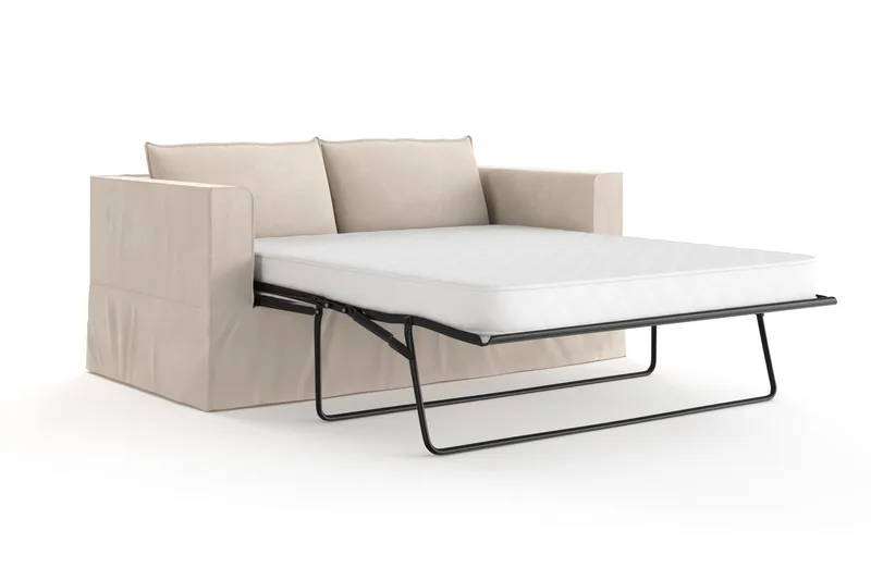 Travstad 3-sits Bäddsoffa i Chenille - Beige - Möbler - Soffa - Bäddsoffa