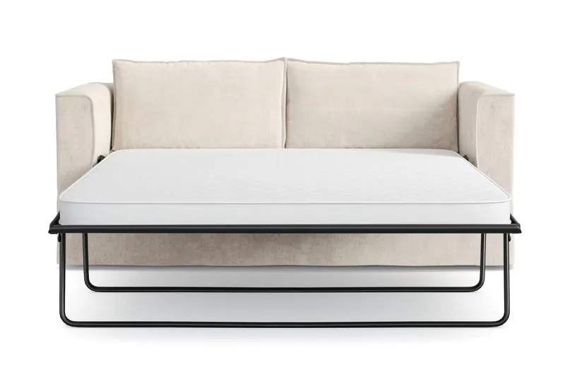 Travstad 3-sits Bäddsoffa i Chenille - Beige - Möbler - Soffa - Bäddsoffa