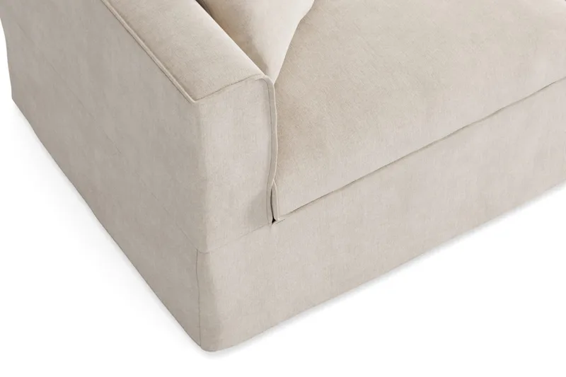 Travstad 3-sits Bäddsoffa i Chenille - Beige - Möbler - Soffa - Bäddsoffa