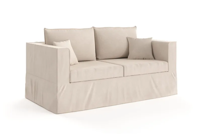 Travstad 3-sits Bäddsoffa i Chenille - Beige - Möbler - Soffa - Bäddsoffa