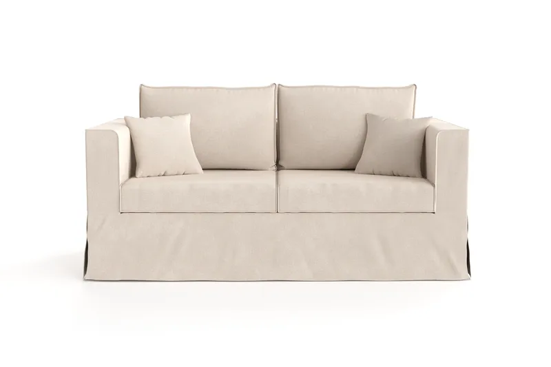Travstad 3-sits Bäddsoffa i Chenille, Beige