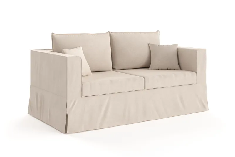 Travstad 3-sits Bäddsoffa i Chenille - Beige - Möbler - Soffa - Bäddsoffa