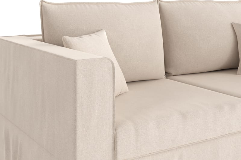 Travstad 3-sits Bäddsoffa i Chenille - Beige - Möbler - Soffa - Bäddsoffa