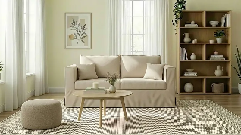 Travstad 3-sits Bäddsoffa i Chenille - Beige - Möbler - Soffa - Bäddsoffa