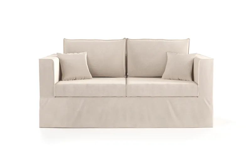 Travstad 3-sits Bäddsoffa i Chenille, Beige