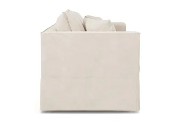 Travstad 3-sits Bäddsoffa i Chenille frammåtbäddad - Beige - Möbler - Soffa - Bäddsoffa