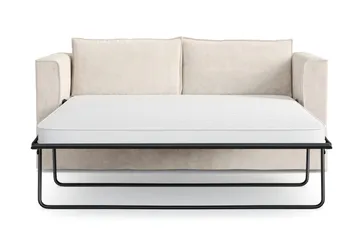 Travstad 3-sits Bäddsoffa i Chenille frammåtbäddad - Beige - Möbler - Soffa - Bäddsoffa
