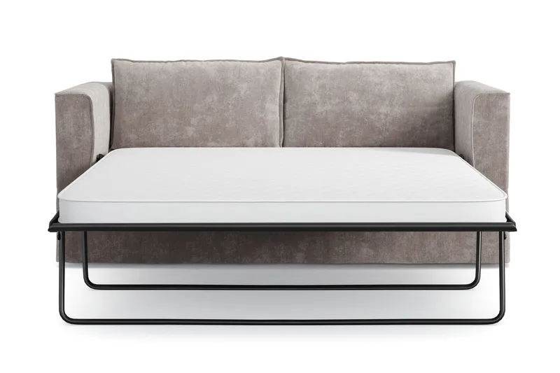 Travstad 3-sits Bäddsoffa i Chenille - Grå - Möbler - Soffa - Bäddsoffa