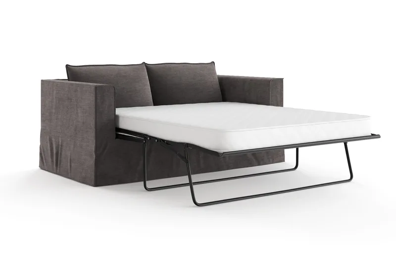 Travstad 3-sits Bäddsoffa i Chenille - Grå - Möbler - Soffa - Bäddsoffa