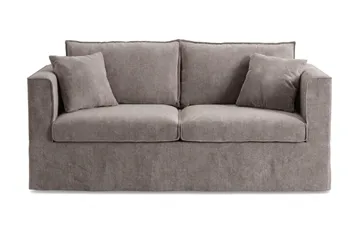 Travstad 3-sits Bäddsoffa med HVILA Bäddmadrass 140x200 cm Latex med Tvättbar klädsel