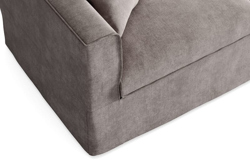 Travstad 3-sits Bäddsoffa med HVILA Bäddmadrass 140x200 cm Latex med Tvättbar klädsel - Grå/Vit - Möbler - Soffa - Bäddsoffa - Bäddsoffa 3 sits