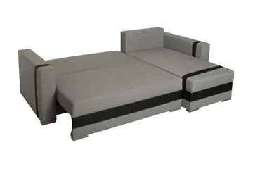 Trendy Divanbäddsoffa 235x155x82 cm - Grå - Möbler - Soffa - Bäddsoffa