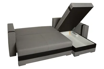 Trendy Divanbäddsoffa 235x155x82 cm - Grå - Möbler - Soffa - Bäddsoffa
