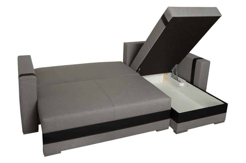 Trendy Divanbäddsoffa 235x155x82 cm - Grå - Möbler - Soffa - Bäddsoffa