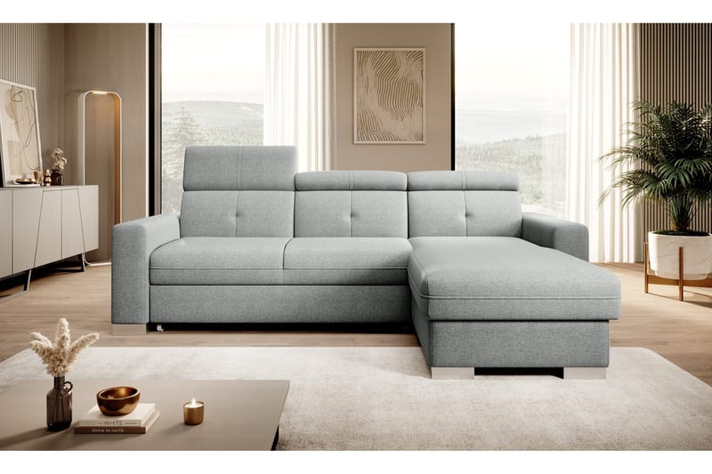 Trent Bäddsoffa m. Divan med Förvaring 3-sits - Grå - Möbler - Soffa - Bäddsoffa