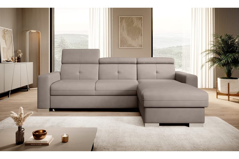 Trent Bäddsoffa m. Divan med Förvaring 3-sits - Grå - Möbler - Soffa - Bäddsoffa