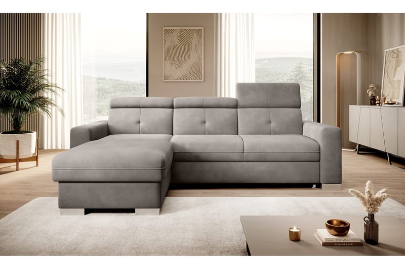 Trent Bäddsoffa m. Divan med Förvaring 3-sits - Grå - Möbler - Soffa - Bäddsoffa